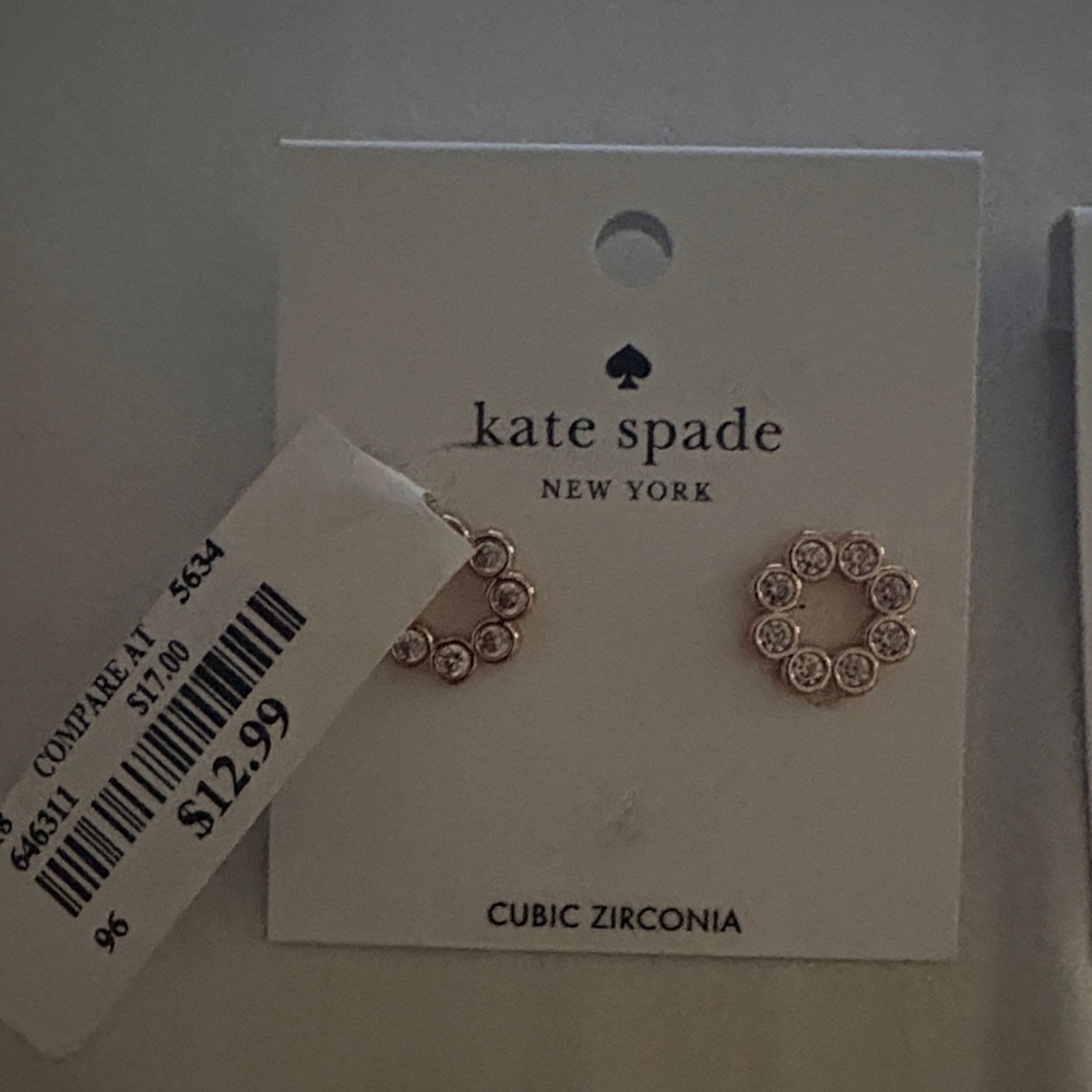 Kate Spade Pink and Gold Earring Duo - Picture 2 of 8